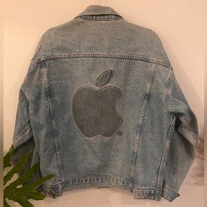 vintage apple denim jacket